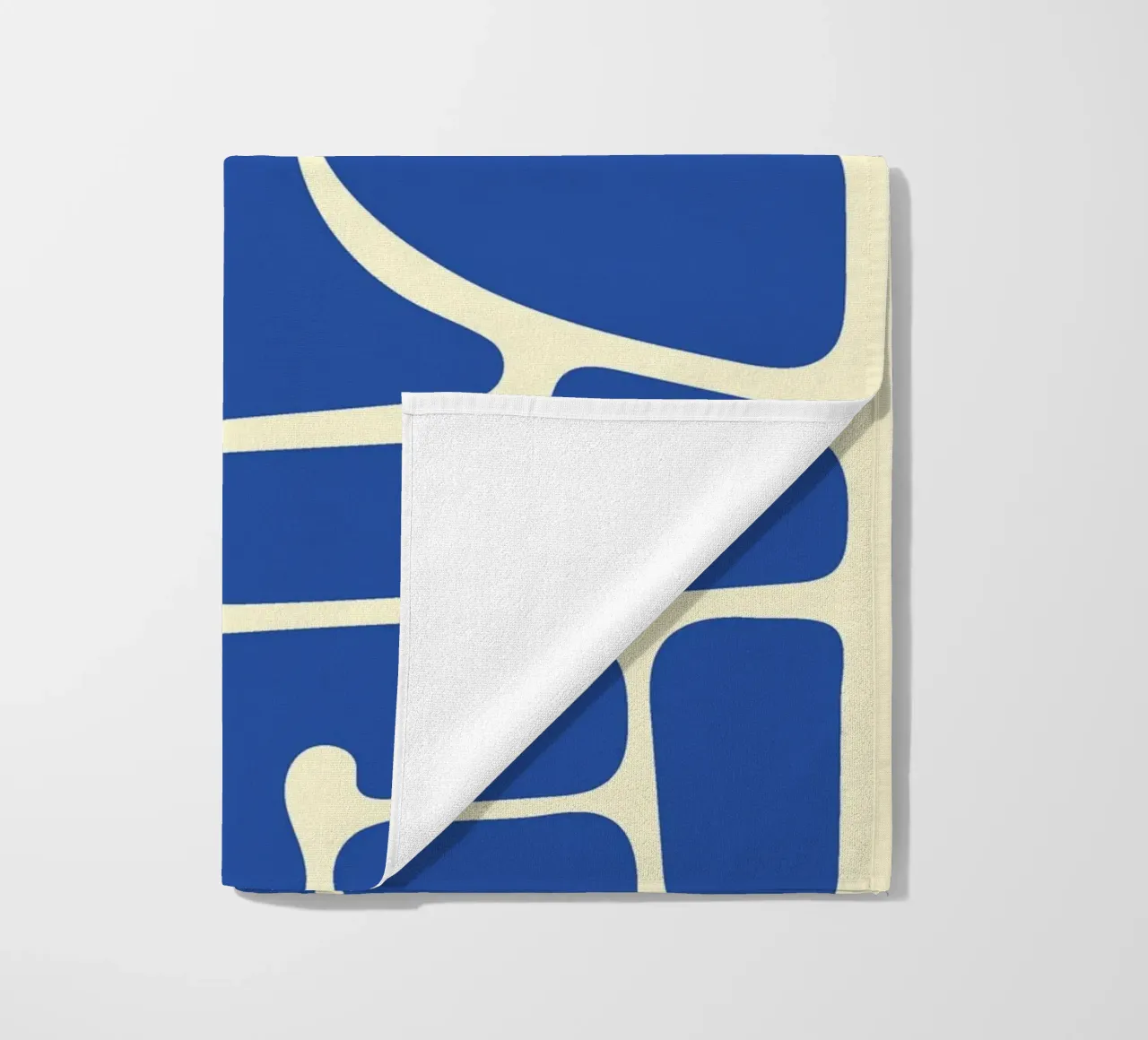 Fiore blu astratto telo mare da Studio Fun Boy