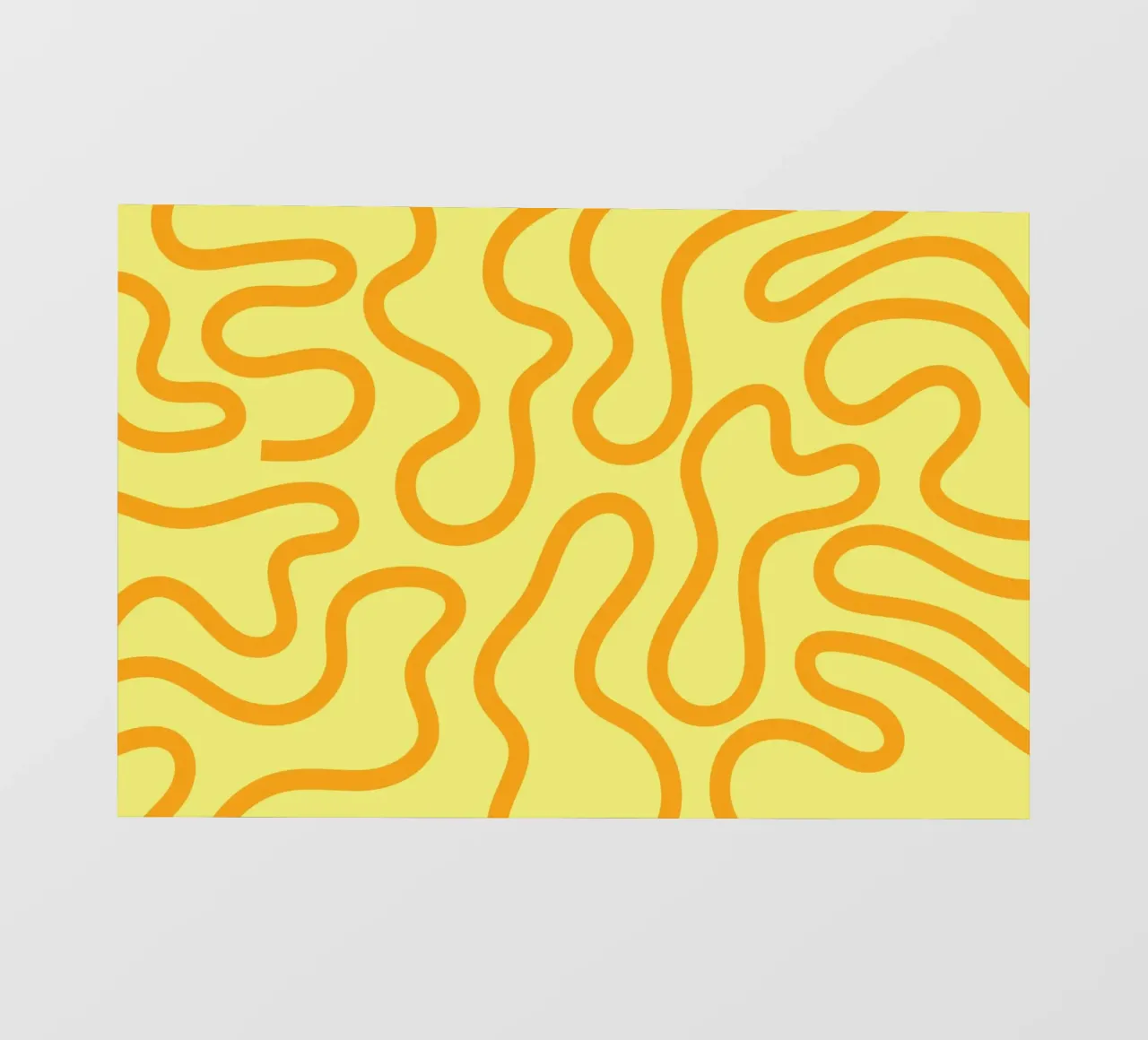 Lijnkunst kaas geel pvc-zeil van Studio Fun Boy