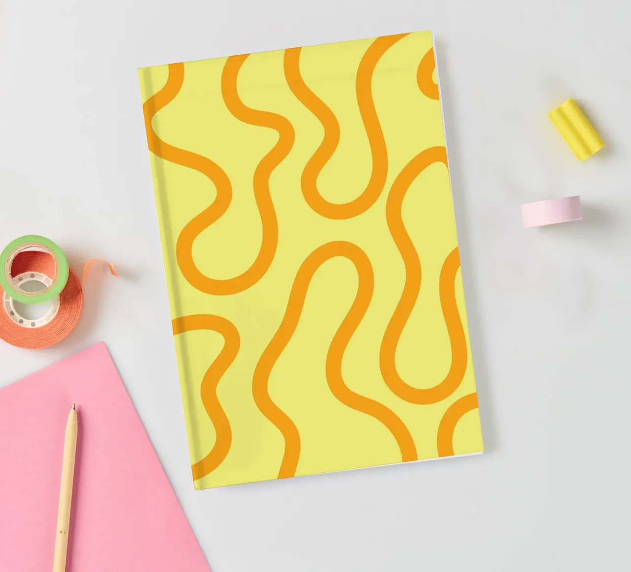 Dessin au trait fromage jaune carnet de notes de Studio Fun Boy