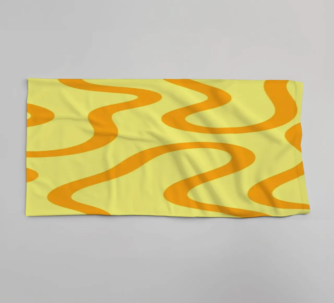 Dessin au trait fromage jaune serviette de bain de Studio Fun Boy