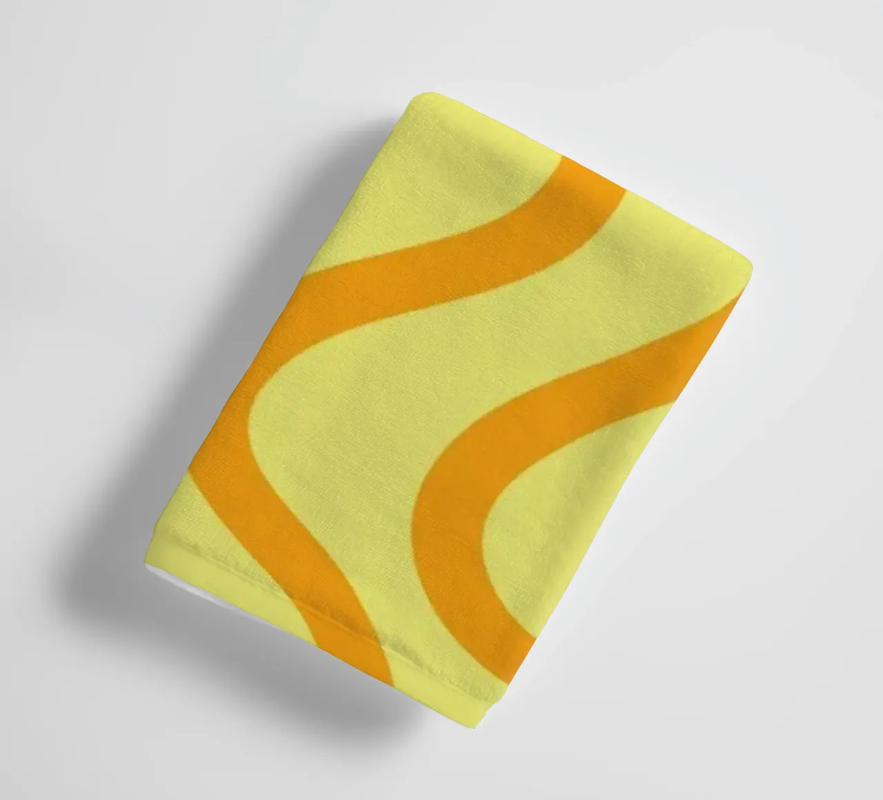 Dessin au trait fromage jaune serviette de bain de Studio Fun Boy