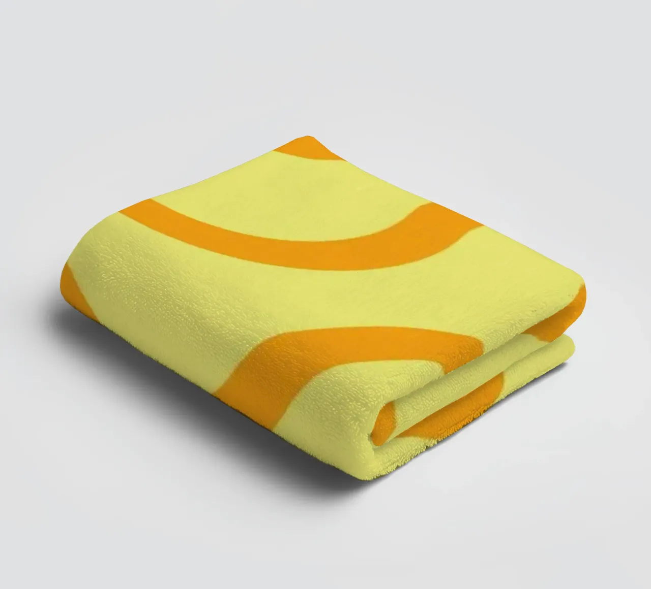 Dessin au trait fromage jaune serviette de bain de Studio Fun Boy