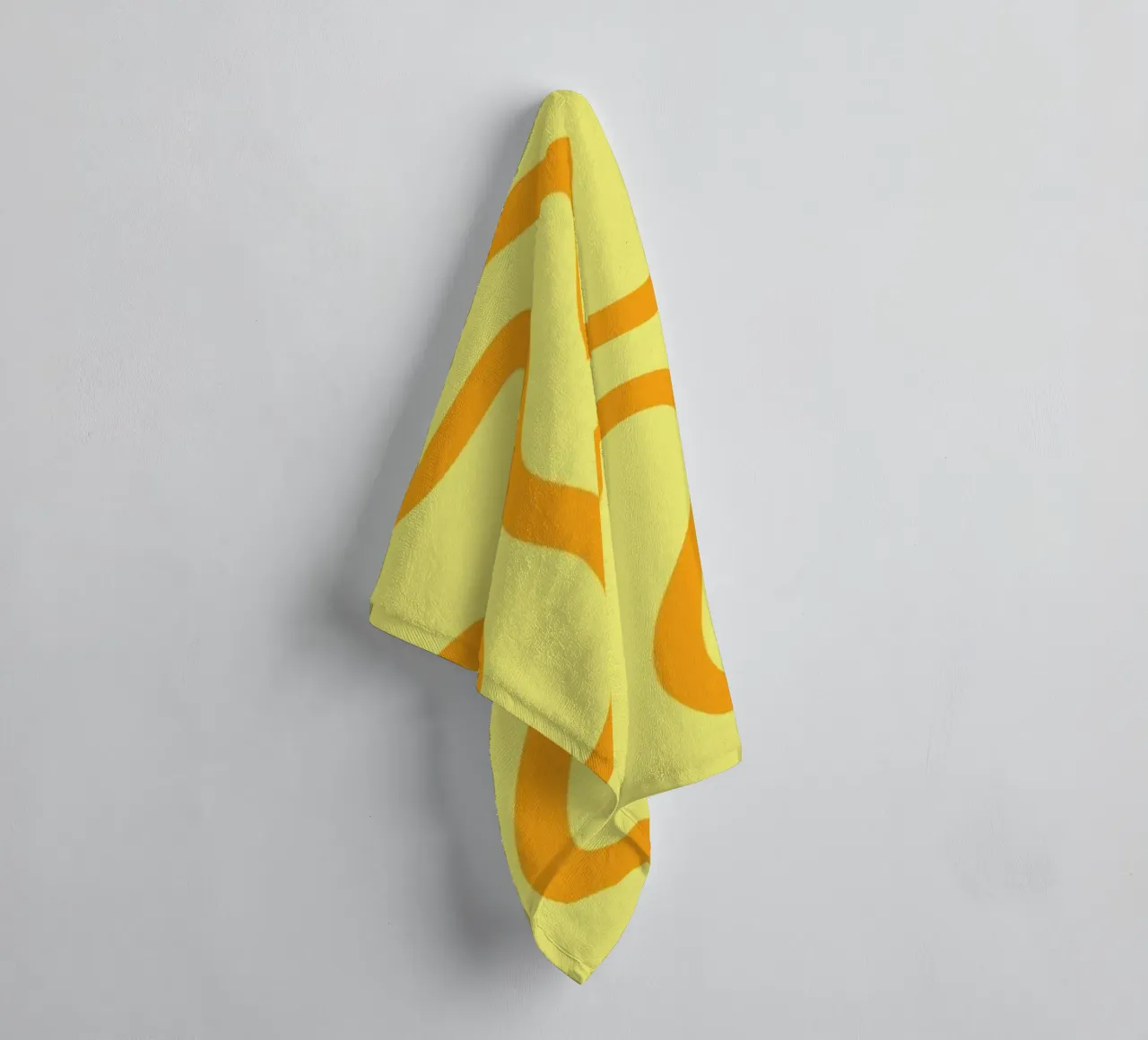 Dessin au trait fromage jaune serviette de bain de Studio Fun Boy