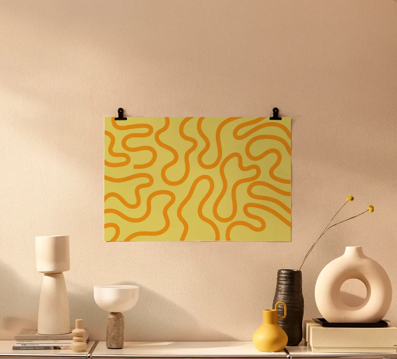 Dessin au trait fromage jaune hahnemühle de Studio Fun Boy