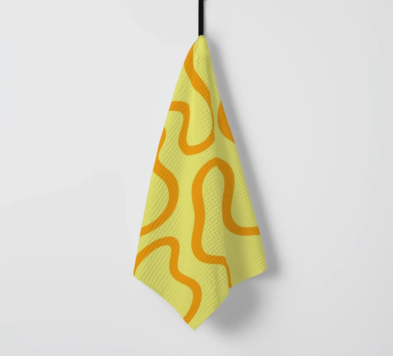 Dessin au trait fromage jaune torchon de Studio Fun Boy