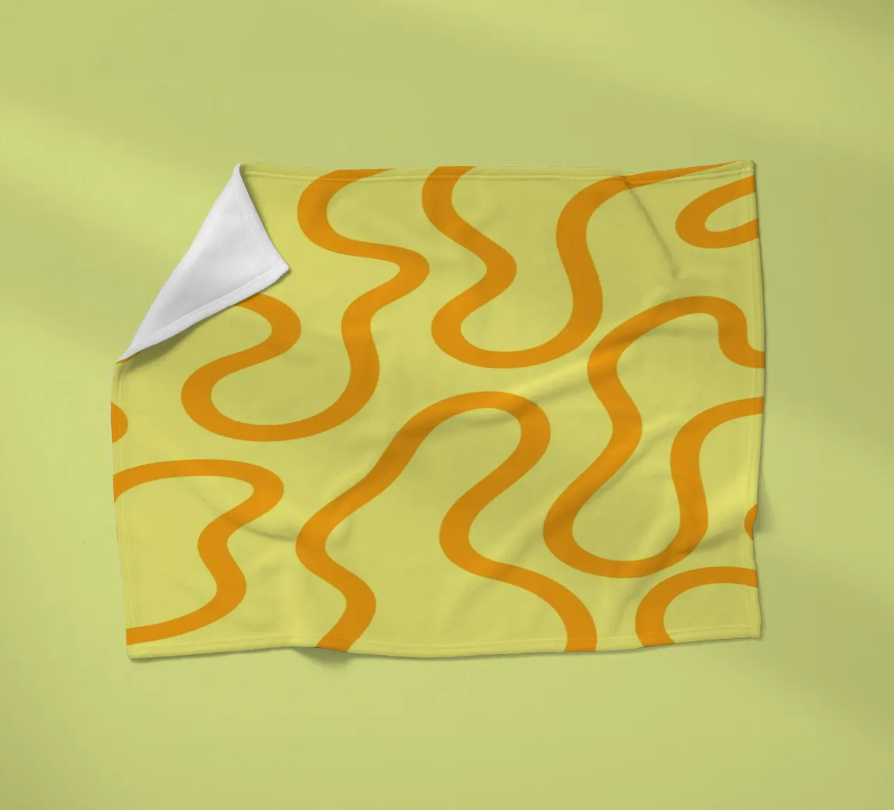 Line art formaggio giallo coperta in pile da Studio Fun Boy