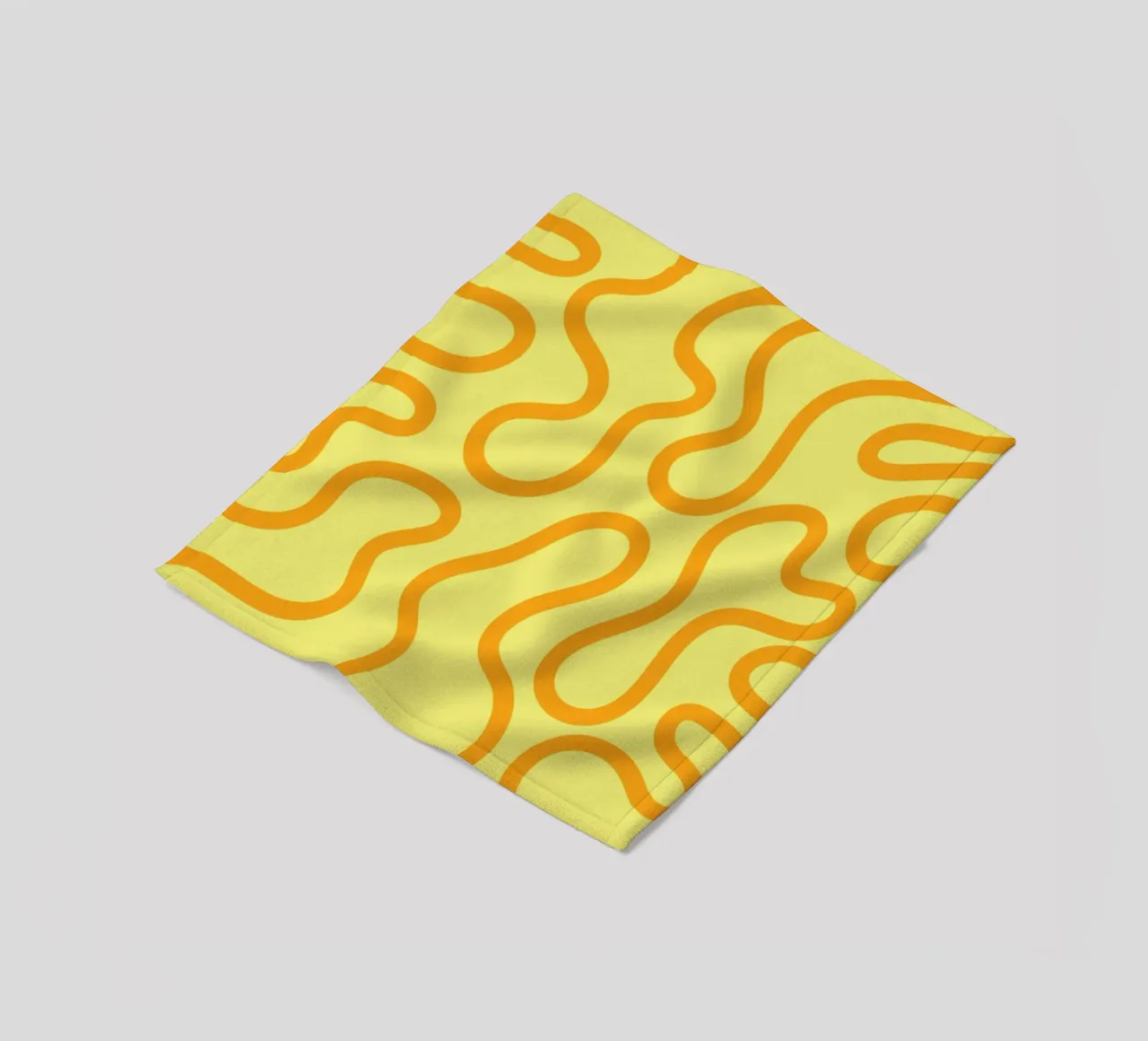 Line art formaggio giallo coperta in pile da Studio Fun Boy