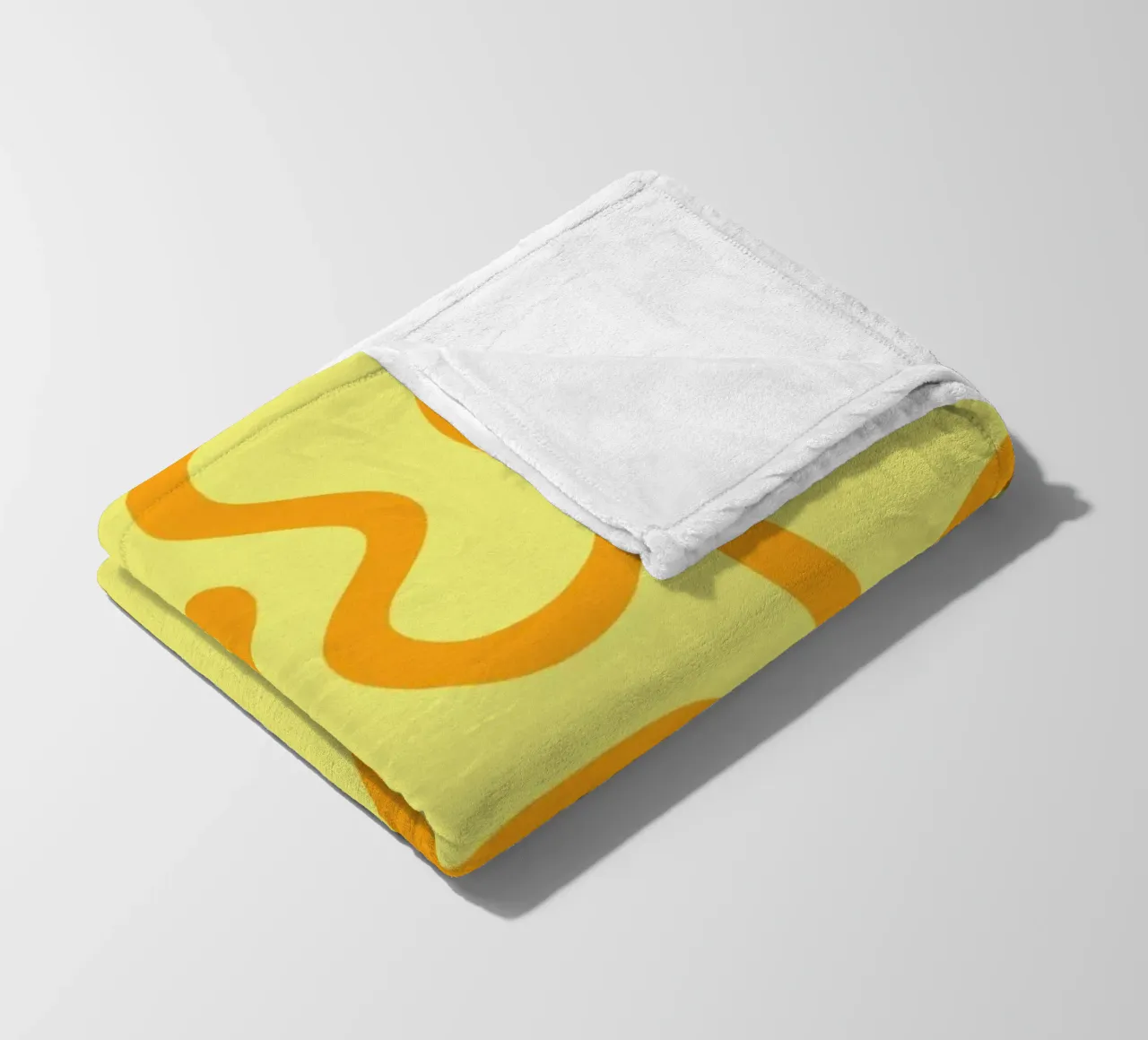 Line art formaggio giallo coperta in pile da Studio Fun Boy