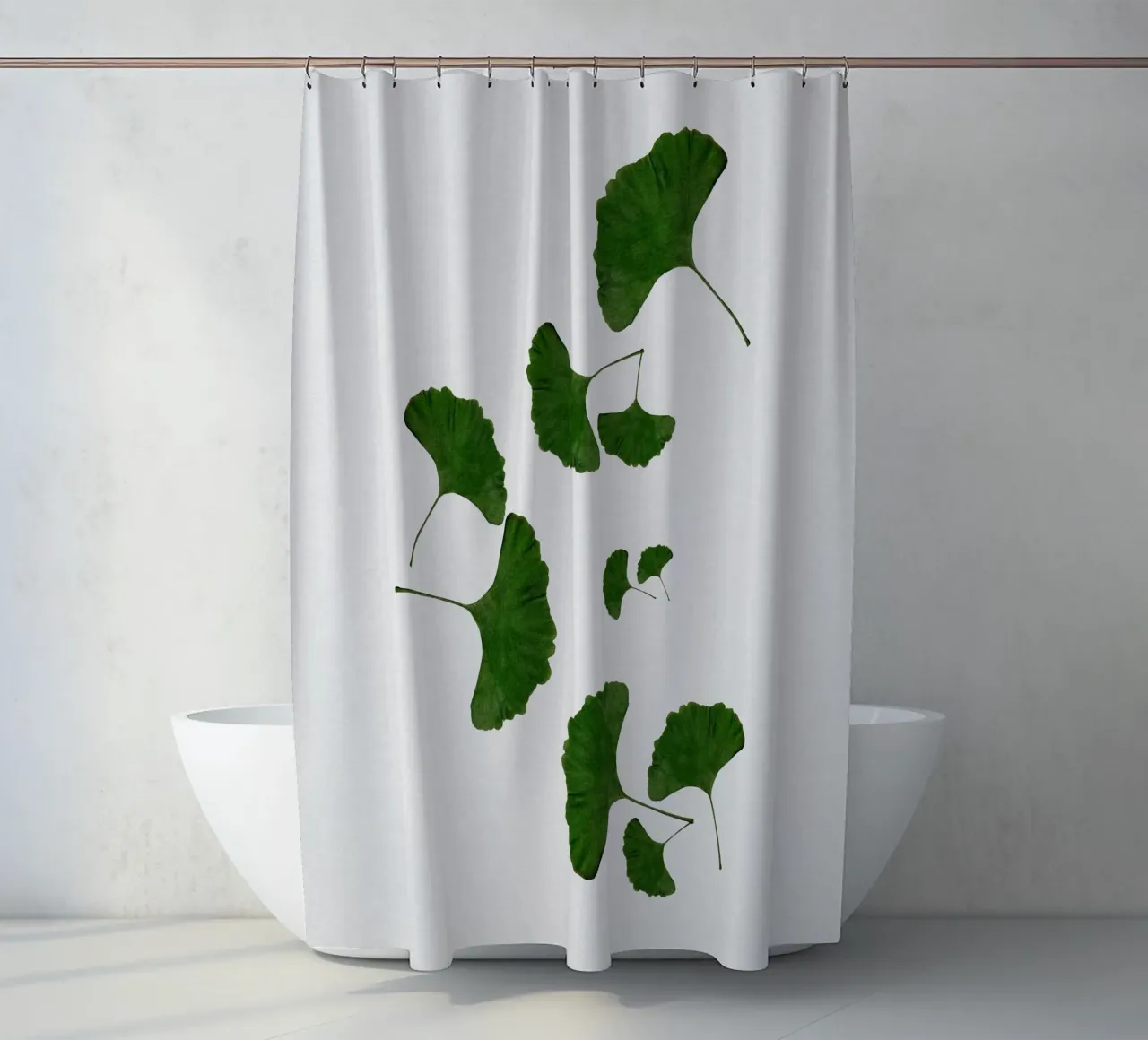 Ginkgo-Blatt I Duschvorhang von Orara Studio