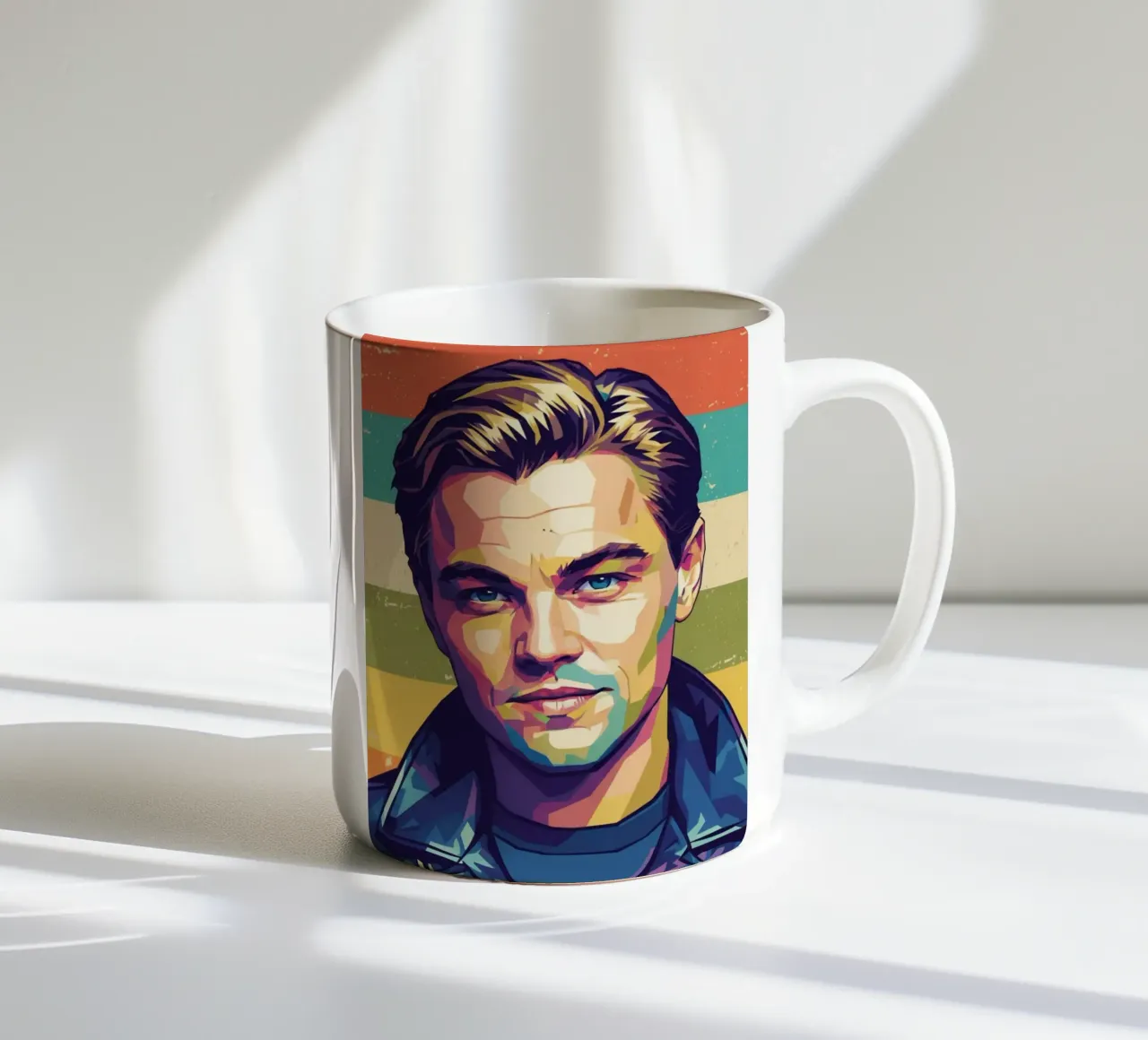 Leonardo Dicaprio 90s tazza in ceramica da Hantamrata