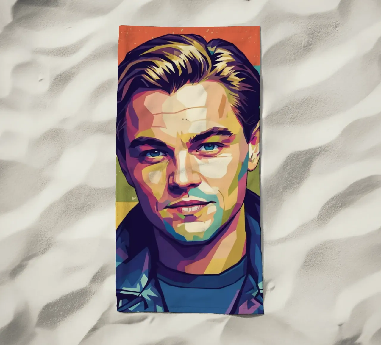Leonardo Dicaprio 90s telo mare da Hantamrata