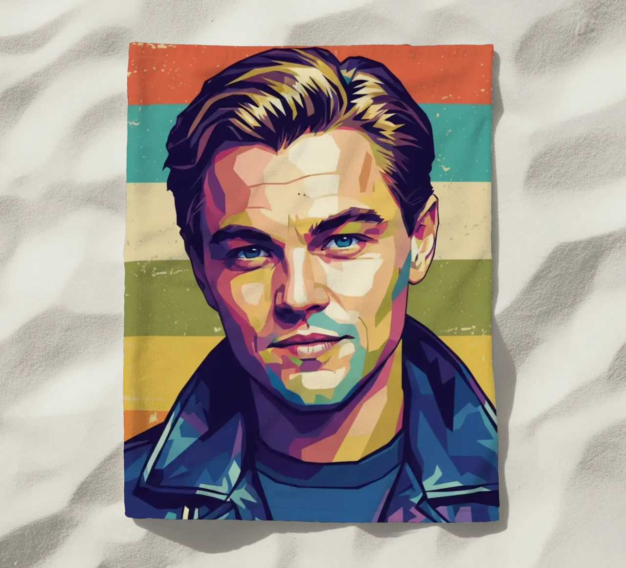 Leonardo Dicaprio 90s telo mare da Hantamrata
