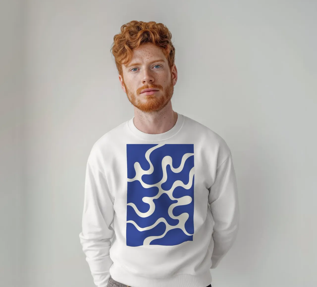 Fiume liquido blu astratto felpa da Studio Fun Boy