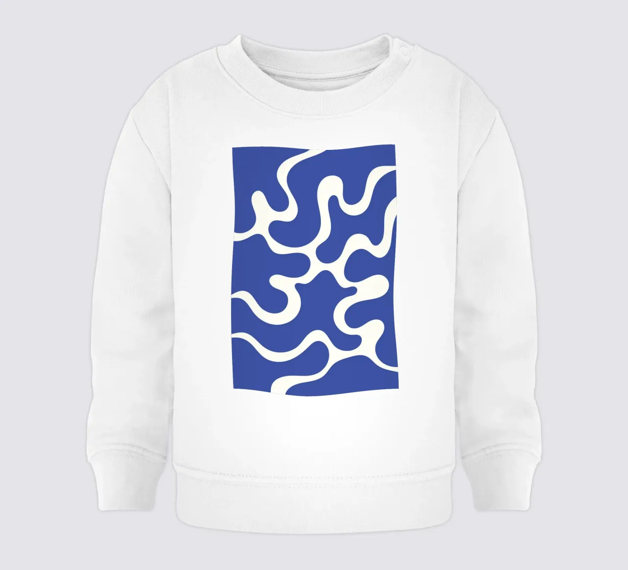 Fiume liquido blu astratto felpa neonato da Studio Fun Boy