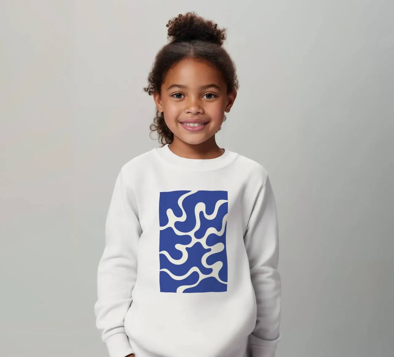 Fiume liquido blu astratto felpa bambino da Studio Fun Boy