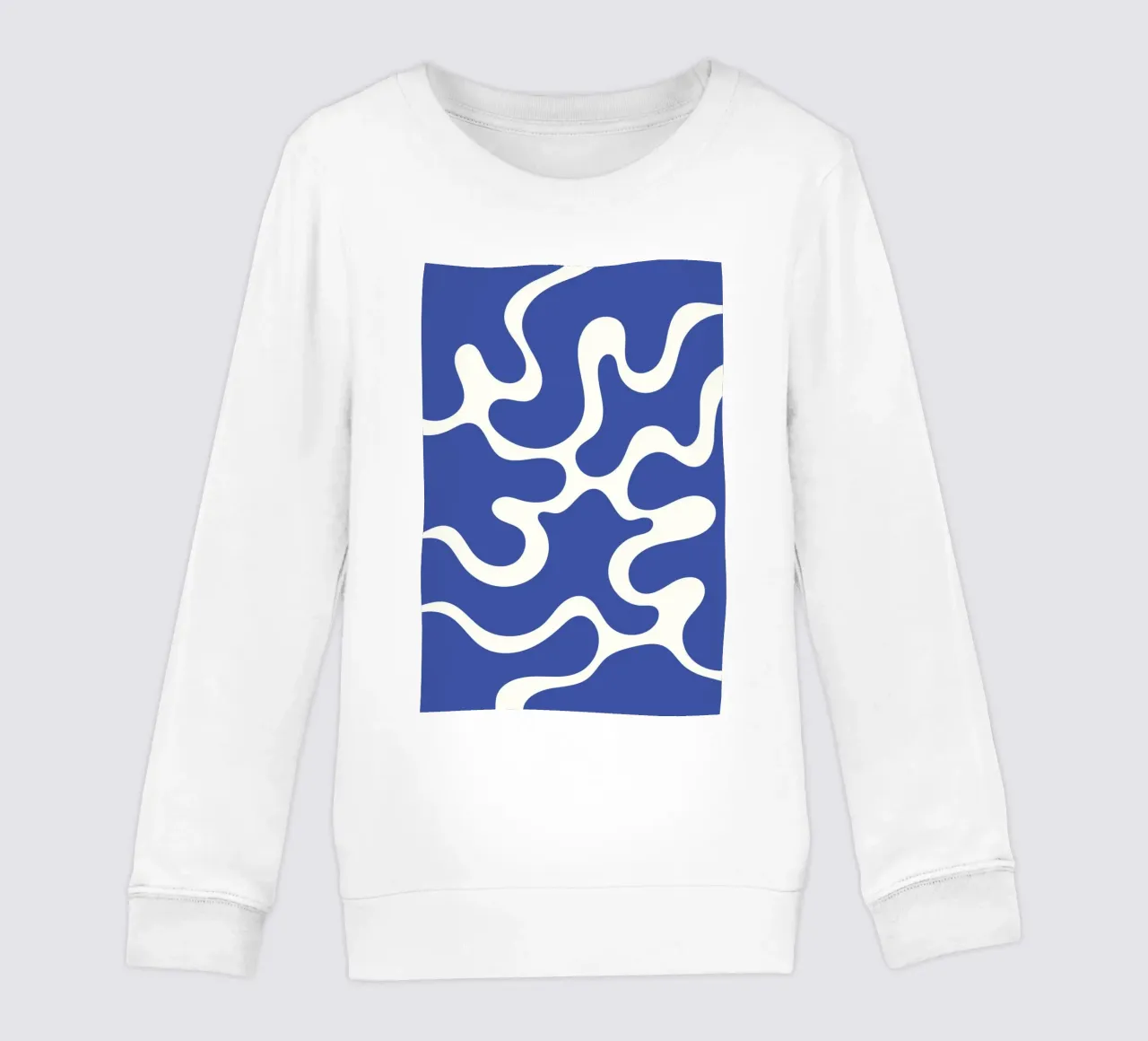 Fiume liquido blu astratto felpa bambino da Studio Fun Boy
