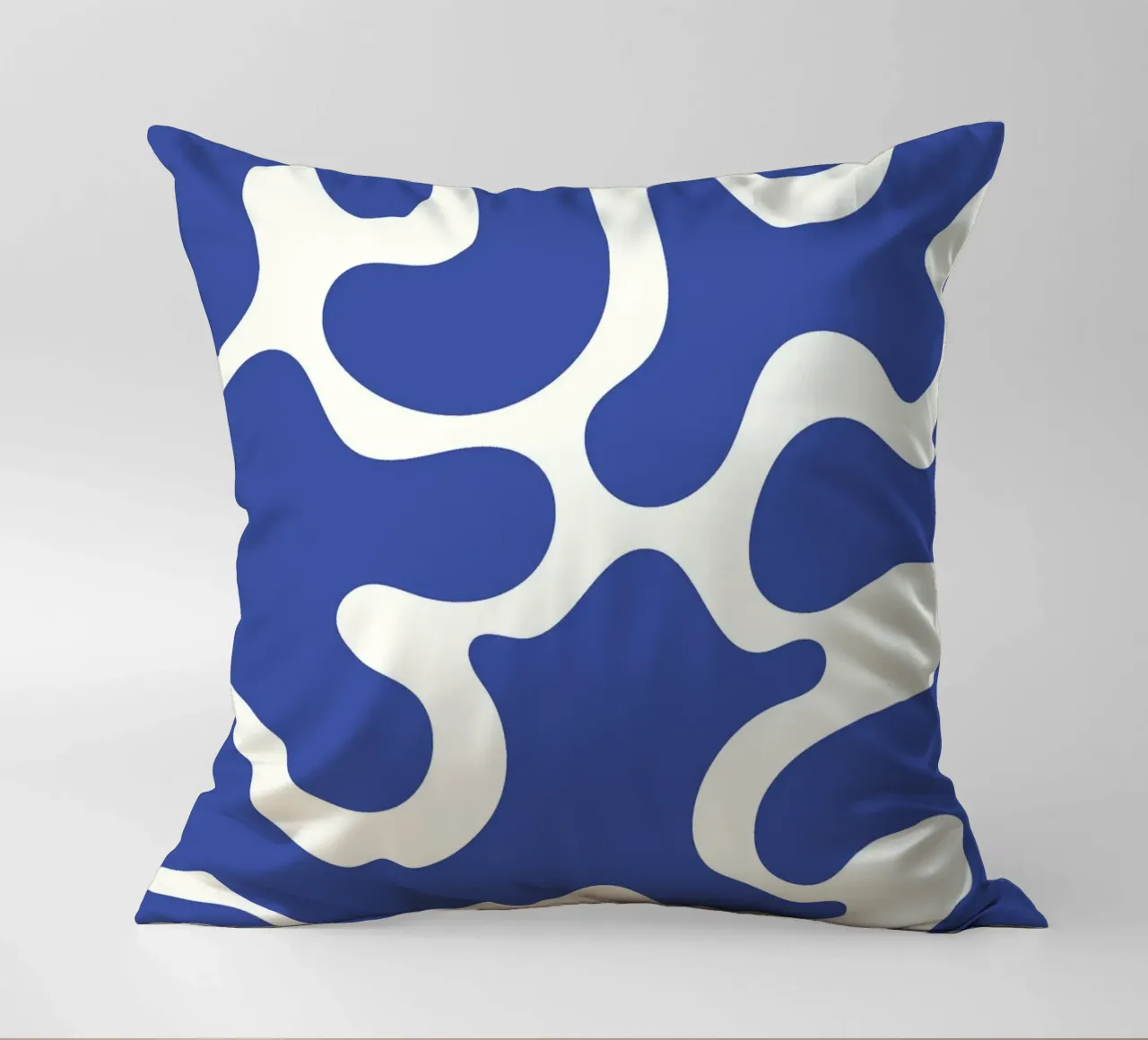 Fiume liquido blu astratto cuscino da Studio Fun Boy