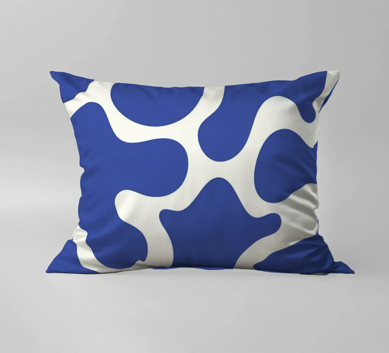 Fiume liquido blu astratto cuscino da Studio Fun Boy