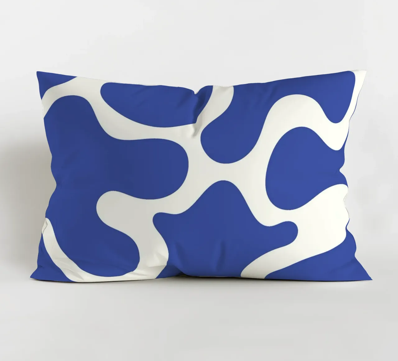 Fiume liquido blu astratto cuscino da Studio Fun Boy