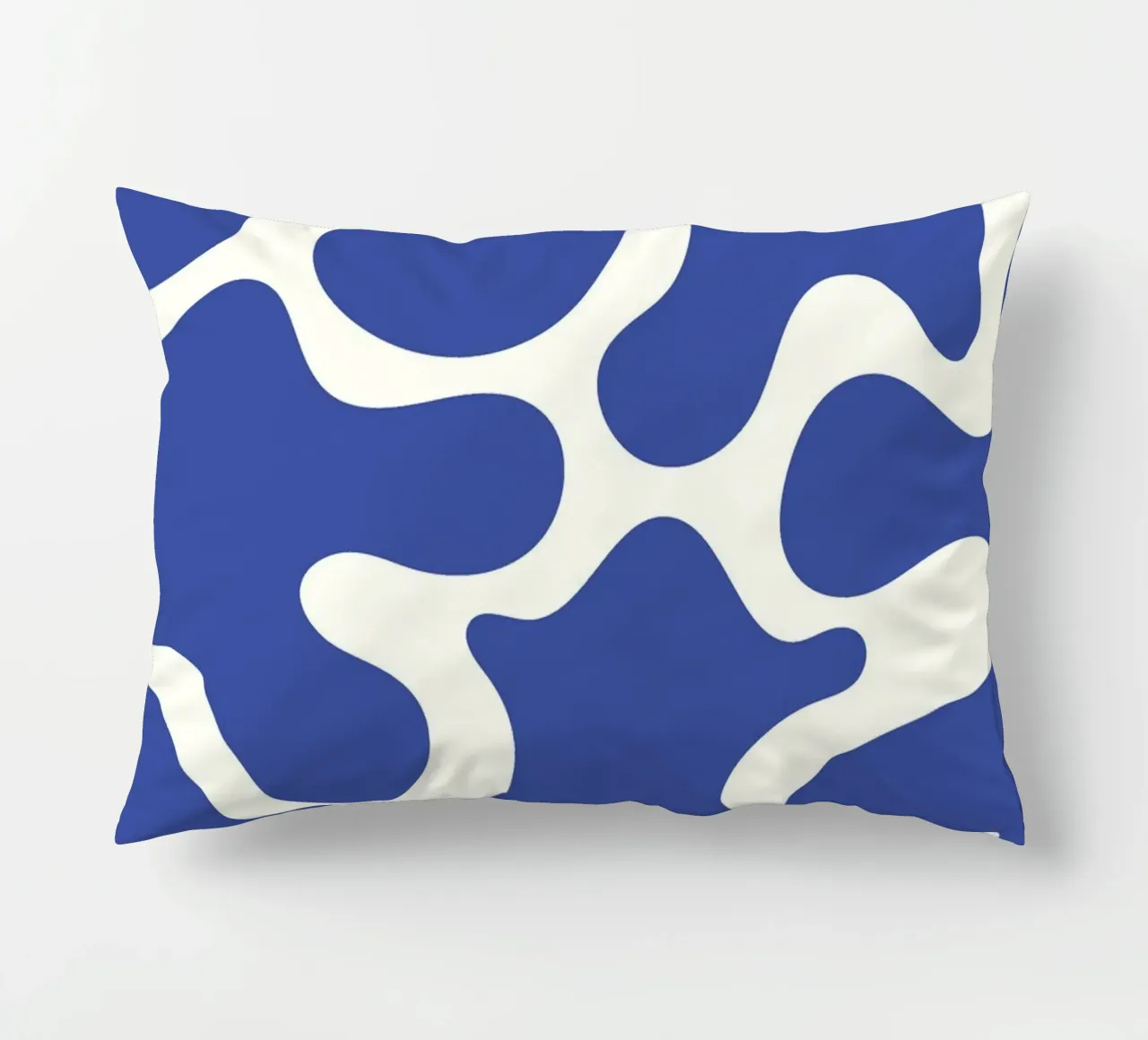 Fiume liquido blu astratto cuscino da Studio Fun Boy