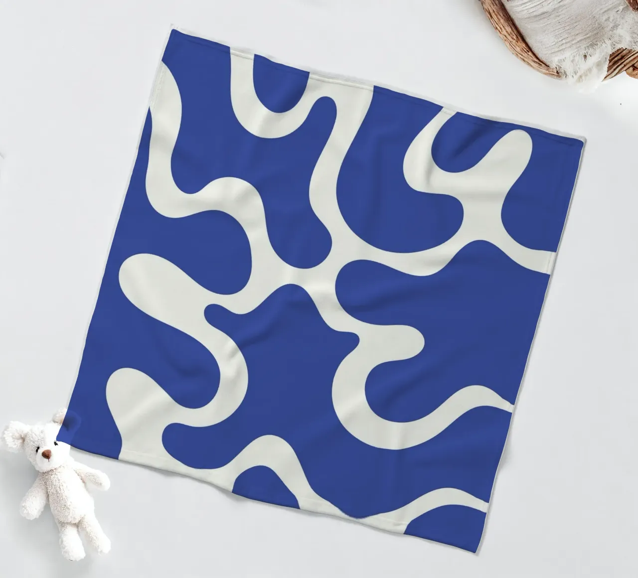 Fiume liquido blu astratto coperta in pile da Studio Fun Boy