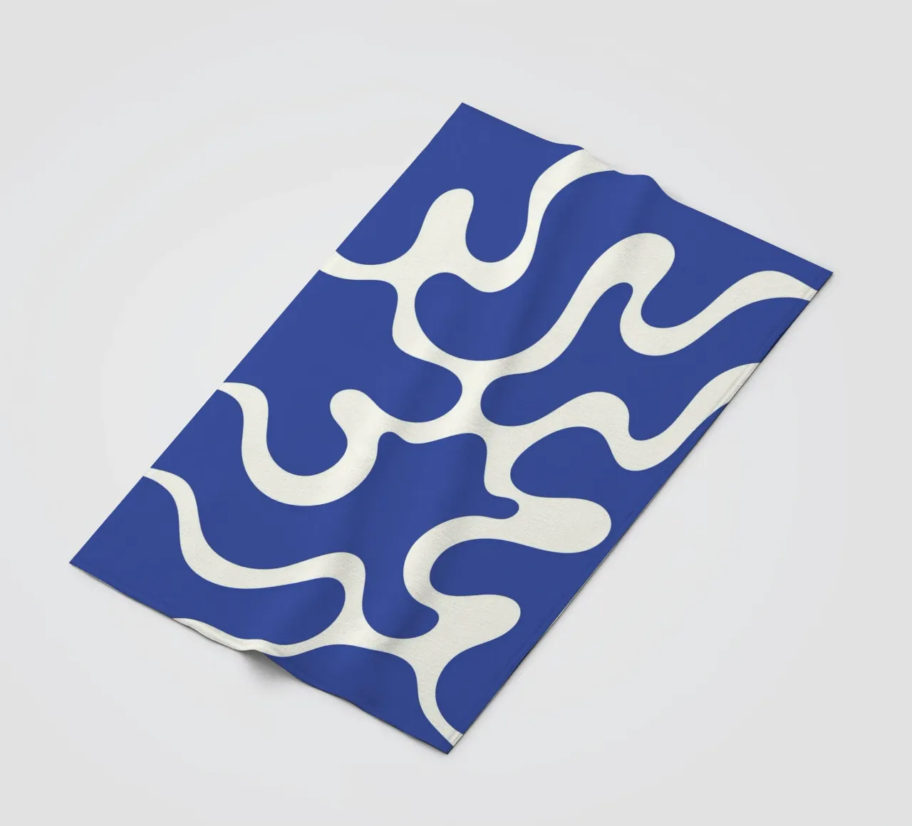 Fiume liquido blu astratto coperta in pile da Studio Fun Boy