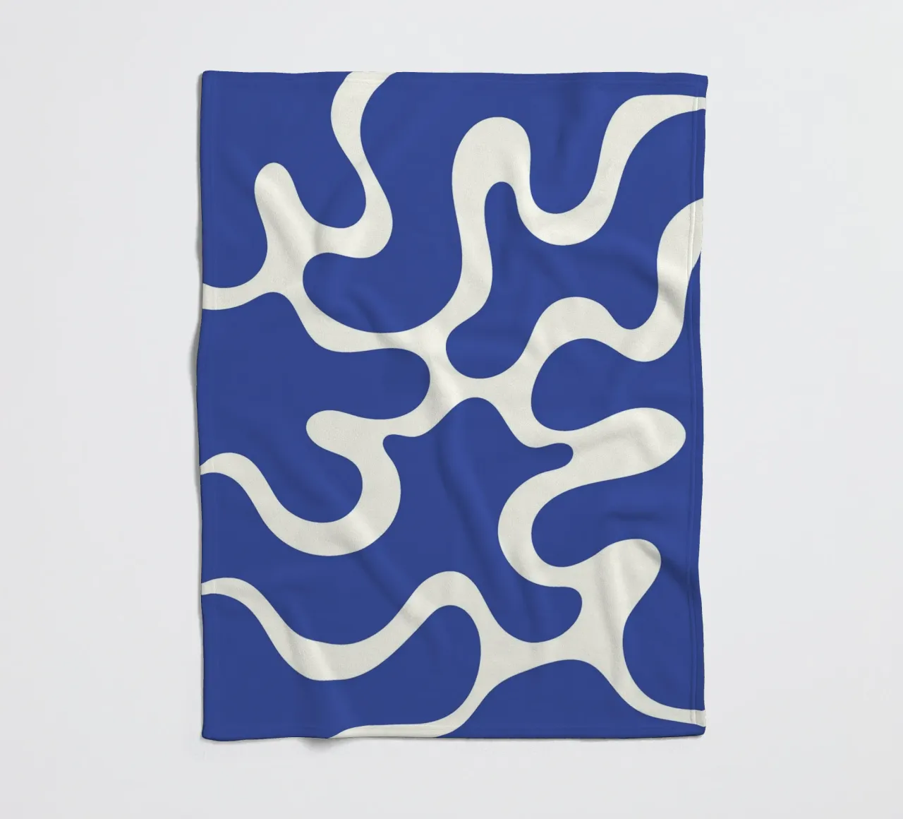 Fiume liquido blu astratto coperta in pile da Studio Fun Boy