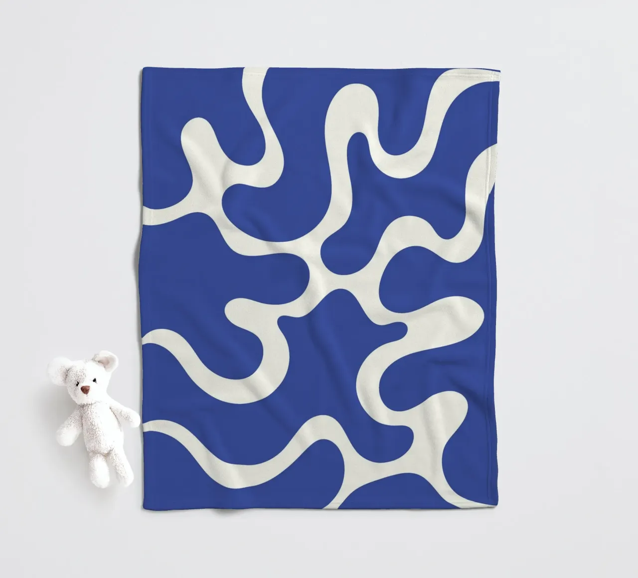 Fiume liquido blu astratto coperta in pile da Studio Fun Boy