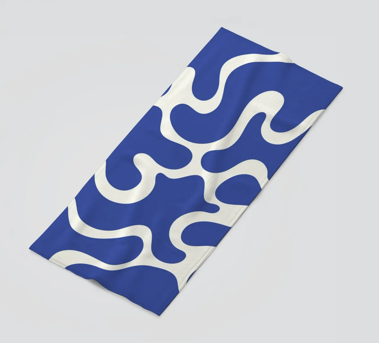 Fiume liquido blu astratto telo mare da Studio Fun Boy