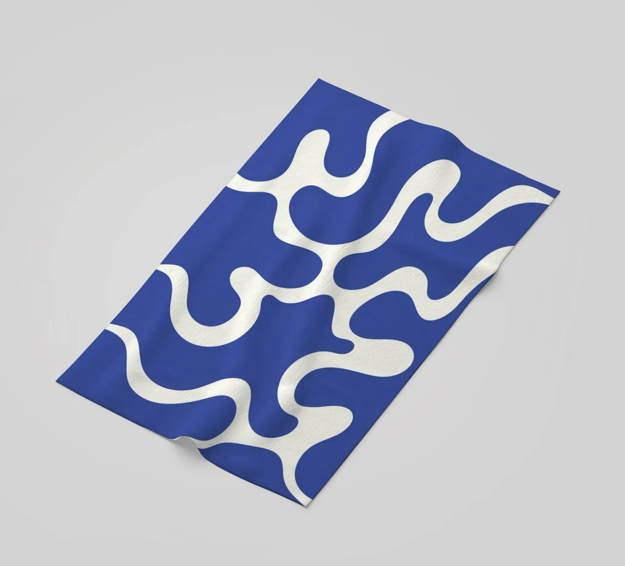 Fiume liquido blu astratto telo mare da Studio Fun Boy