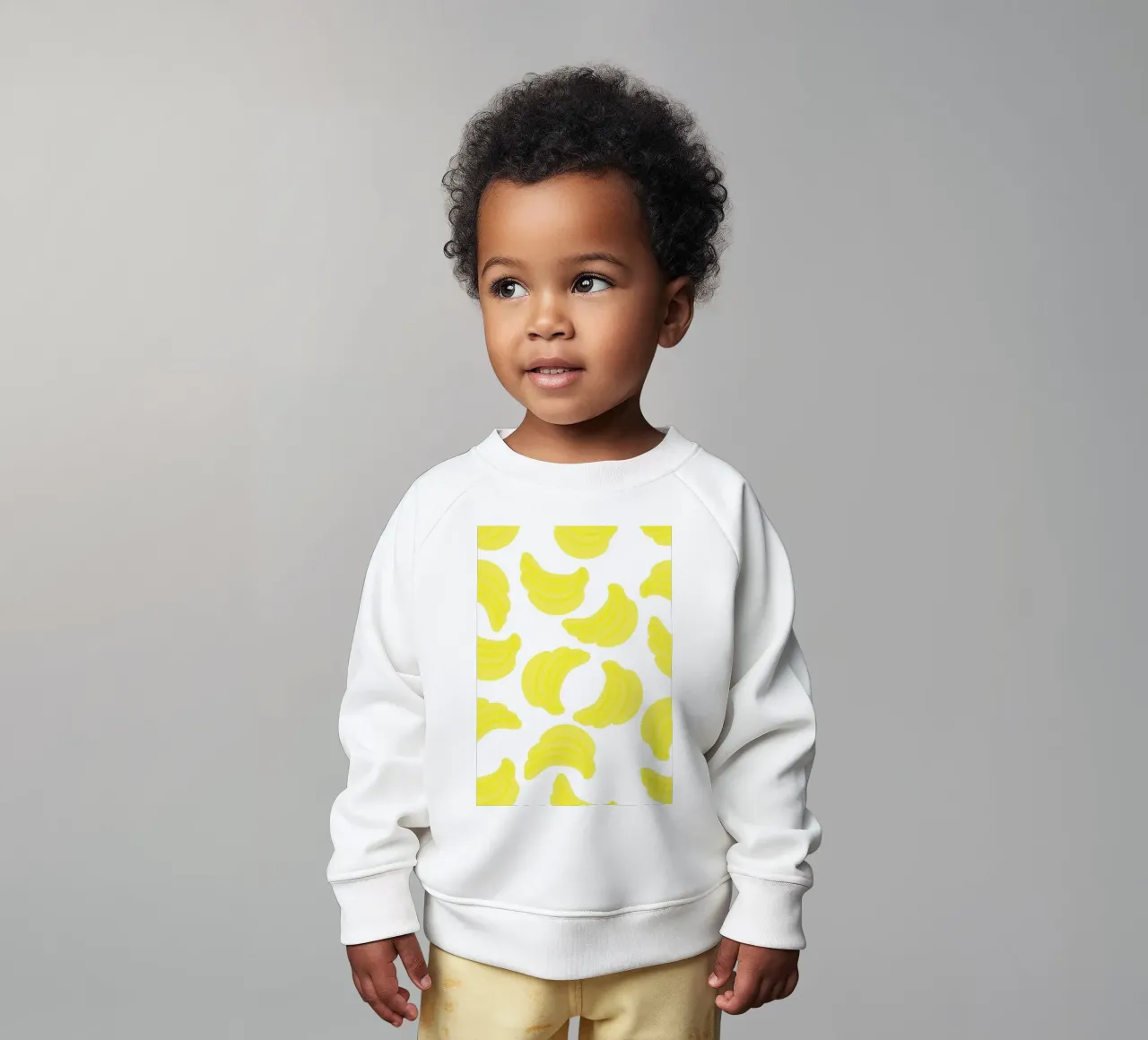 Giallo banana piatto felpa neonato da Studio Fun Boy