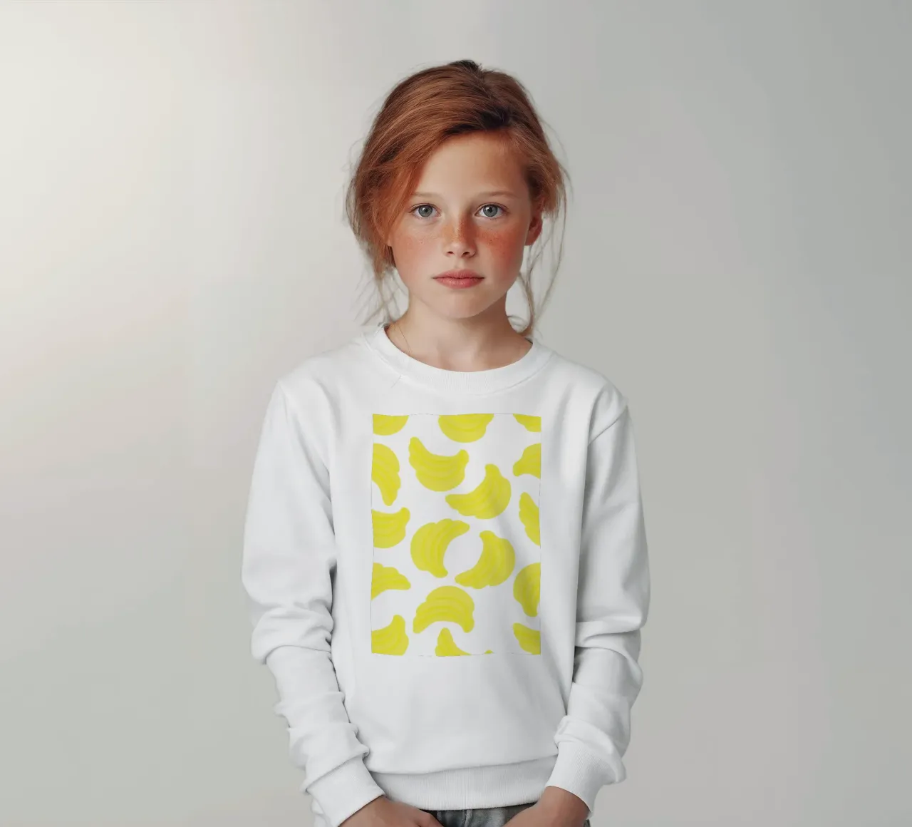 Giallo banana piatto felpa bambino da Studio Fun Boy