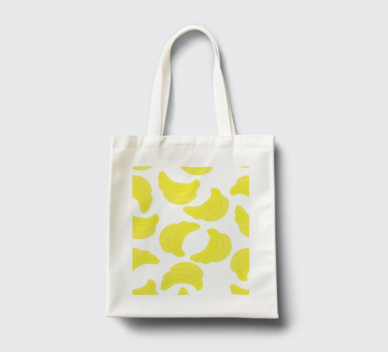 Giallo banana piatto borsa in juta da Studio Fun Boy