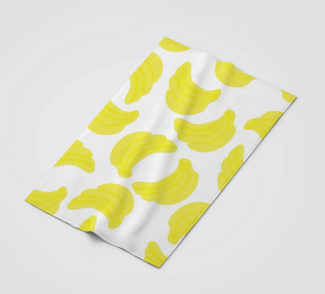 Giallo banana piatto coperta in pile da Studio Fun Boy