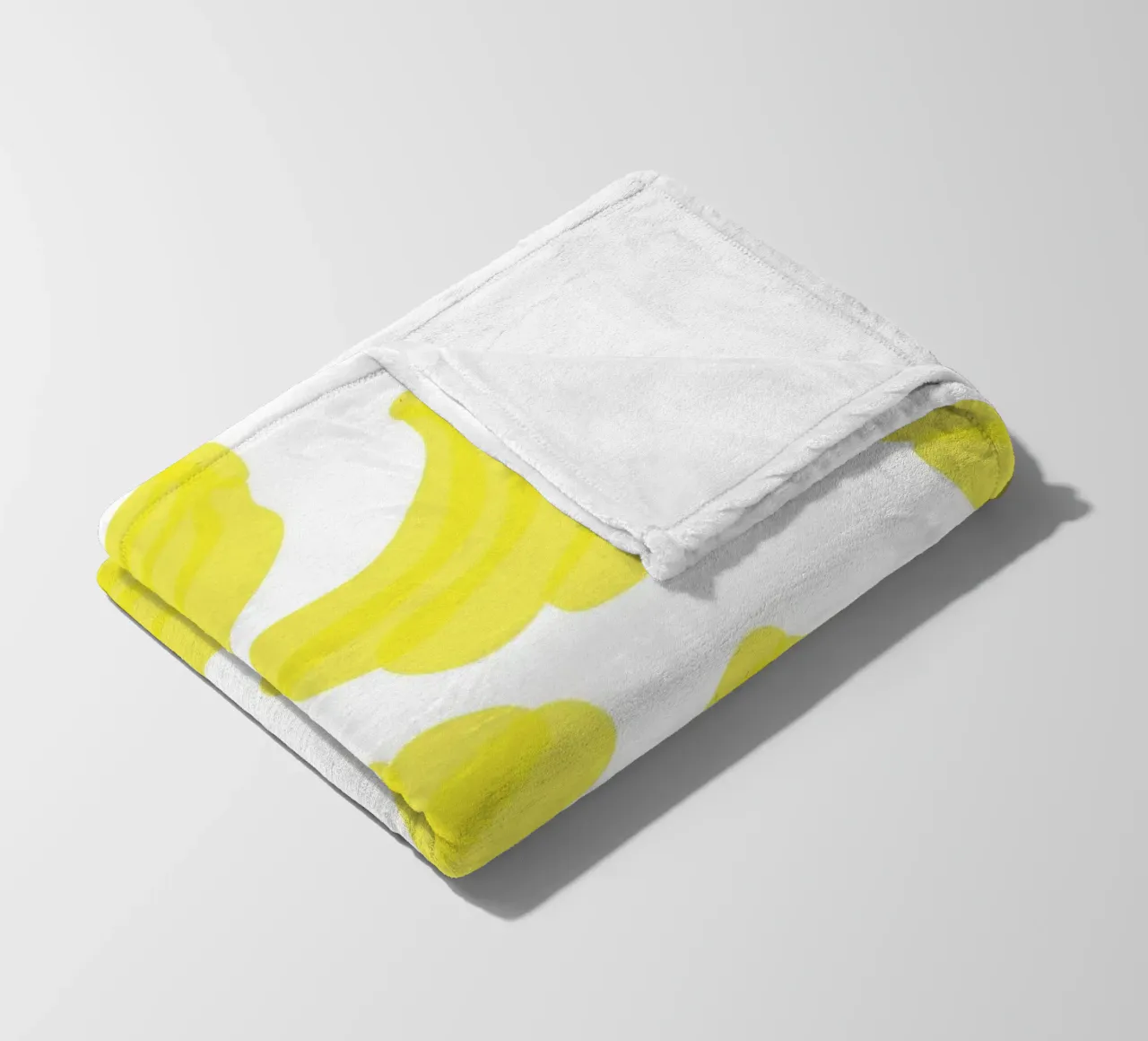 Giallo banana piatto coperta in pile da Studio Fun Boy