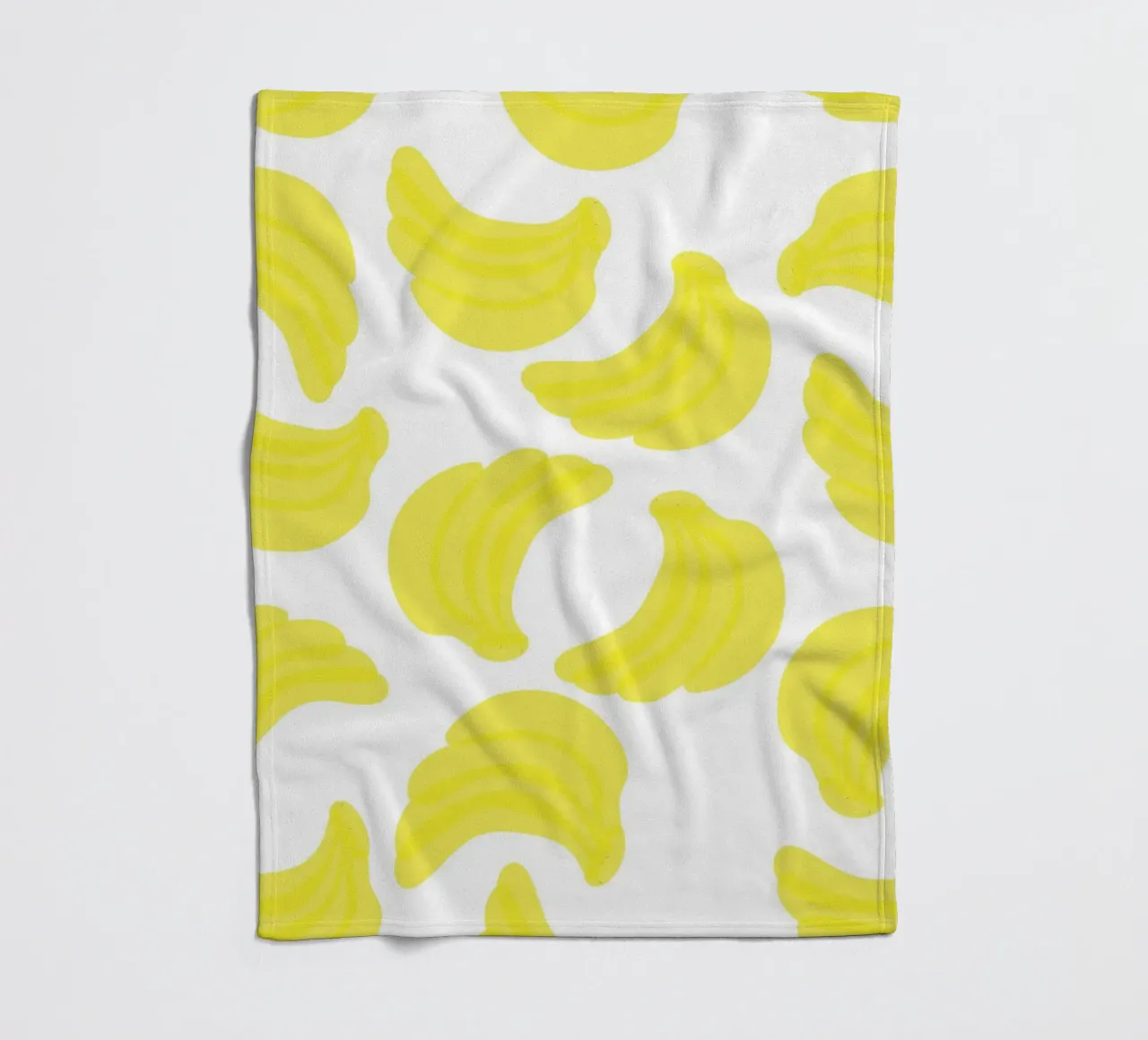 Giallo banana piatto coperta in pile da Studio Fun Boy