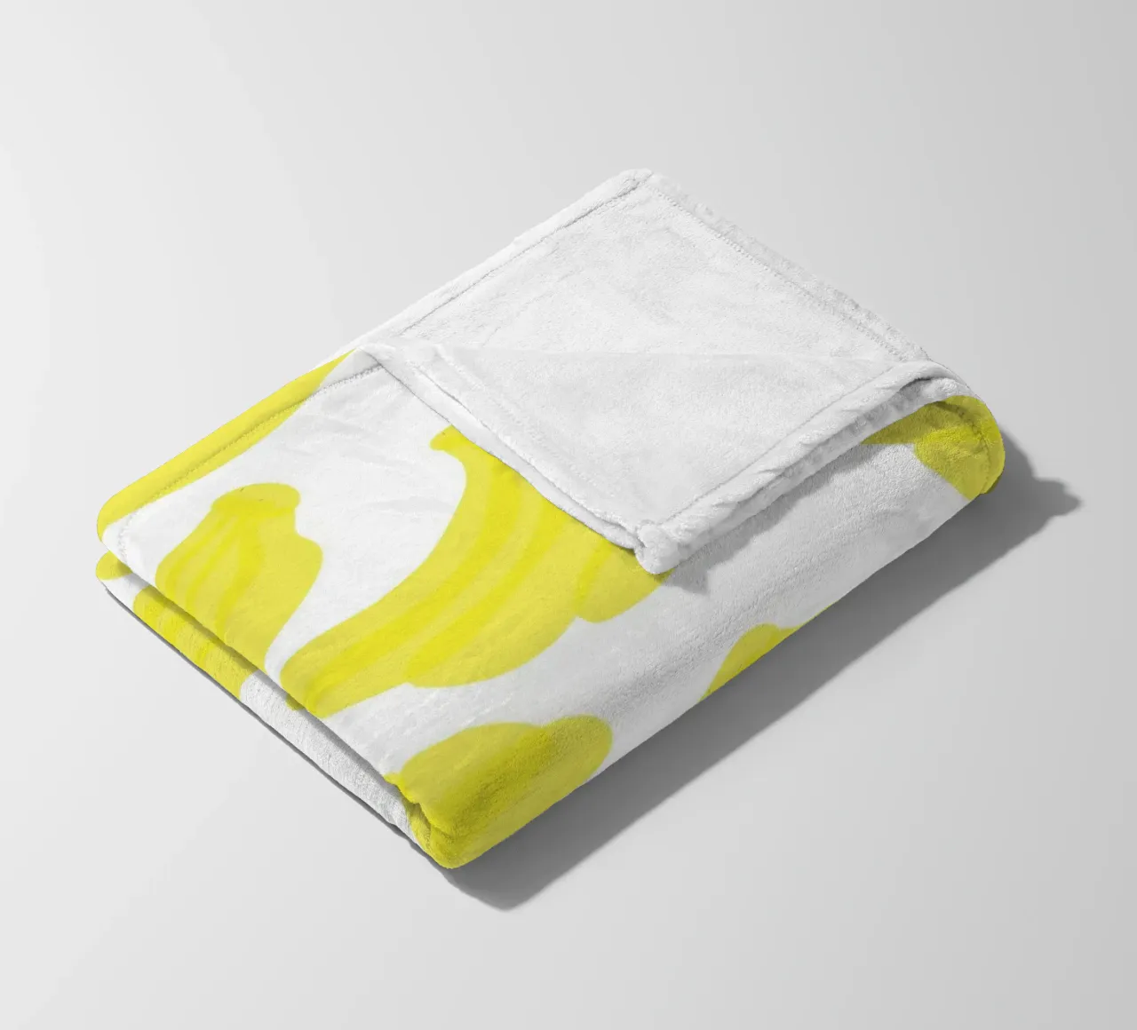 Giallo banana piatto coperta in pile da Studio Fun Boy