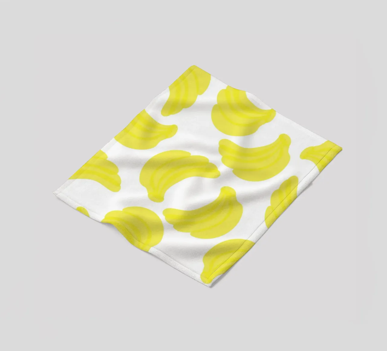 Giallo banana piatto coperta in pile da Studio Fun Boy