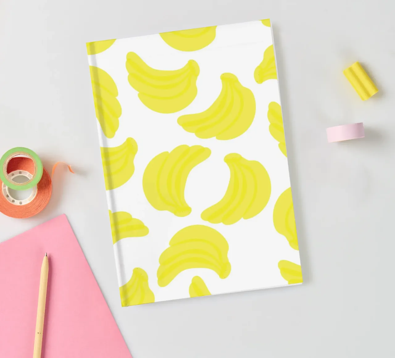 Giallo banana piatto diario da Studio Fun Boy