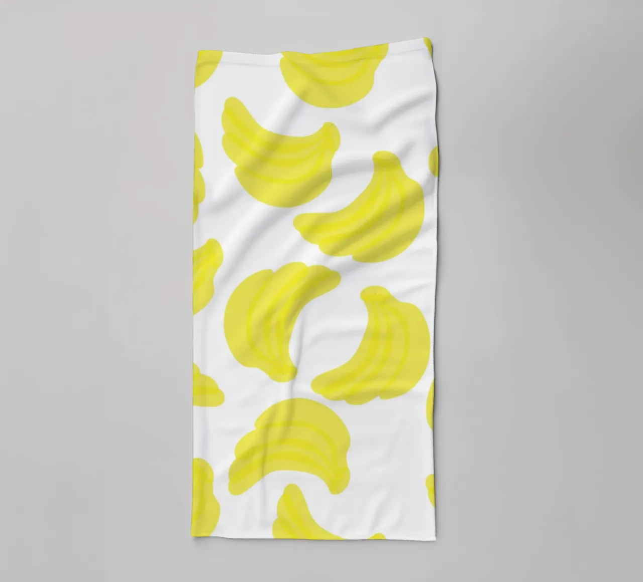 Giallo banana piatto asciugamano da bagno da Studio Fun Boy