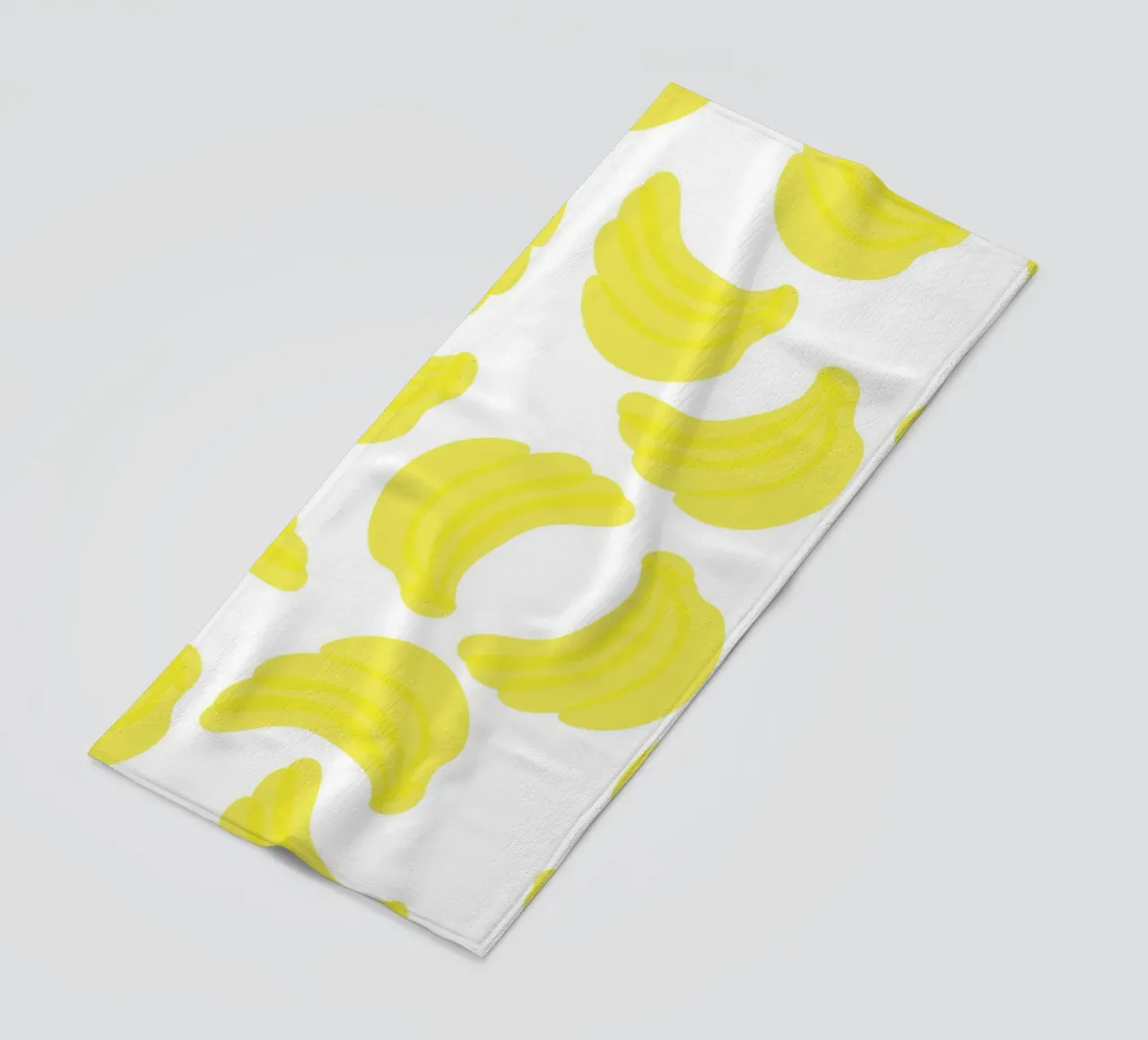Giallo banana piatto telo mare da Studio Fun Boy