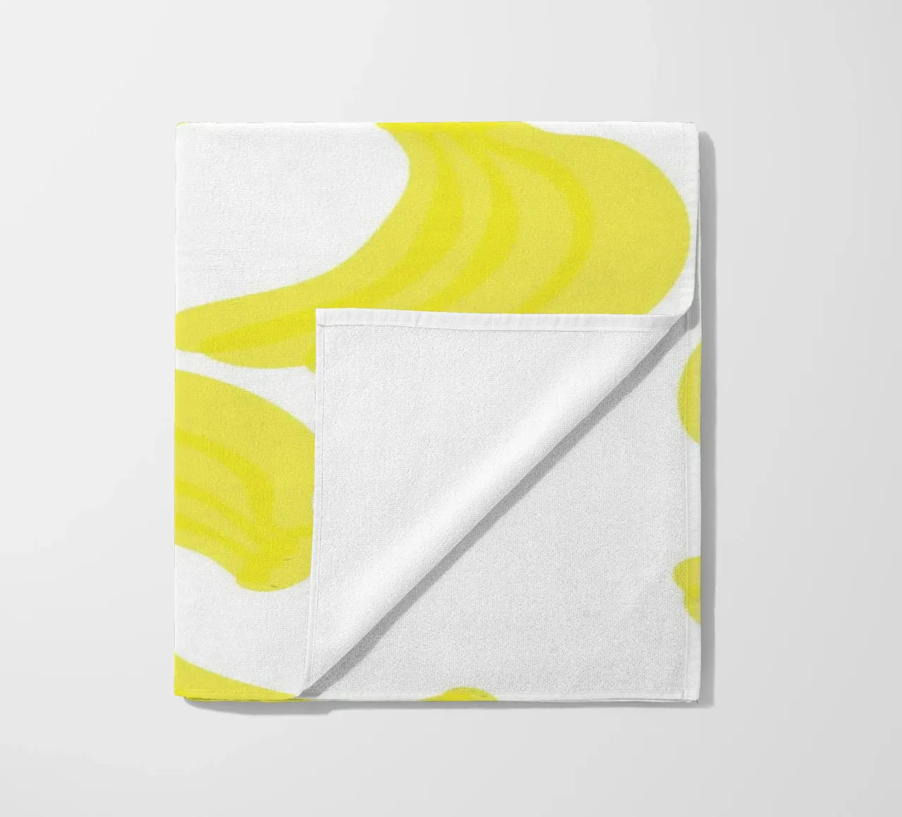 Giallo banana piatto telo mare da Studio Fun Boy