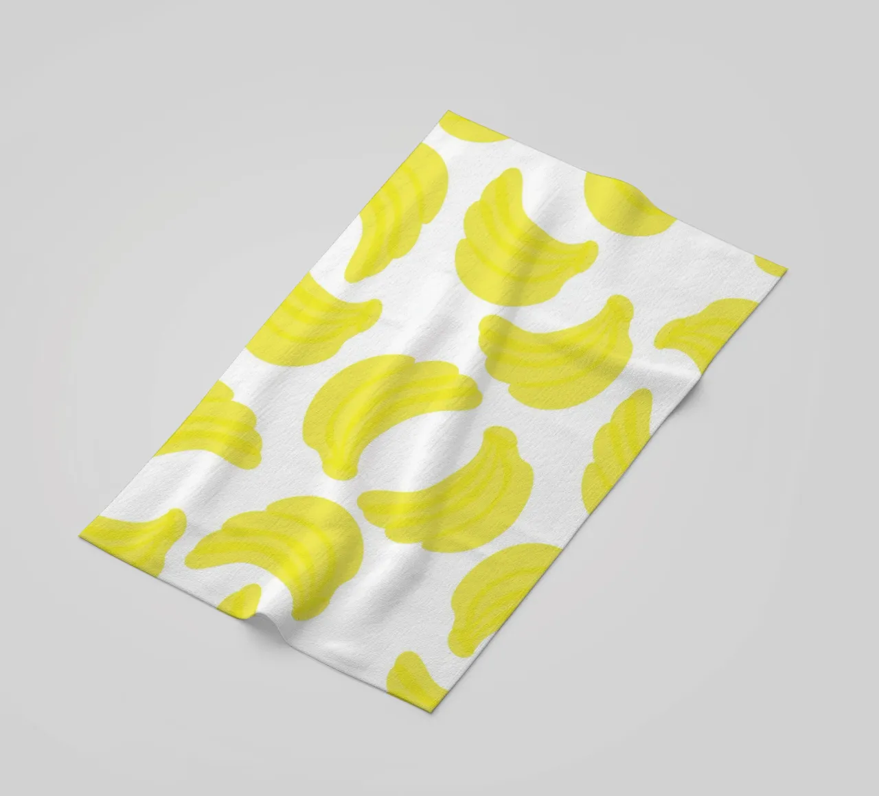 Giallo banana piatto telo mare da Studio Fun Boy