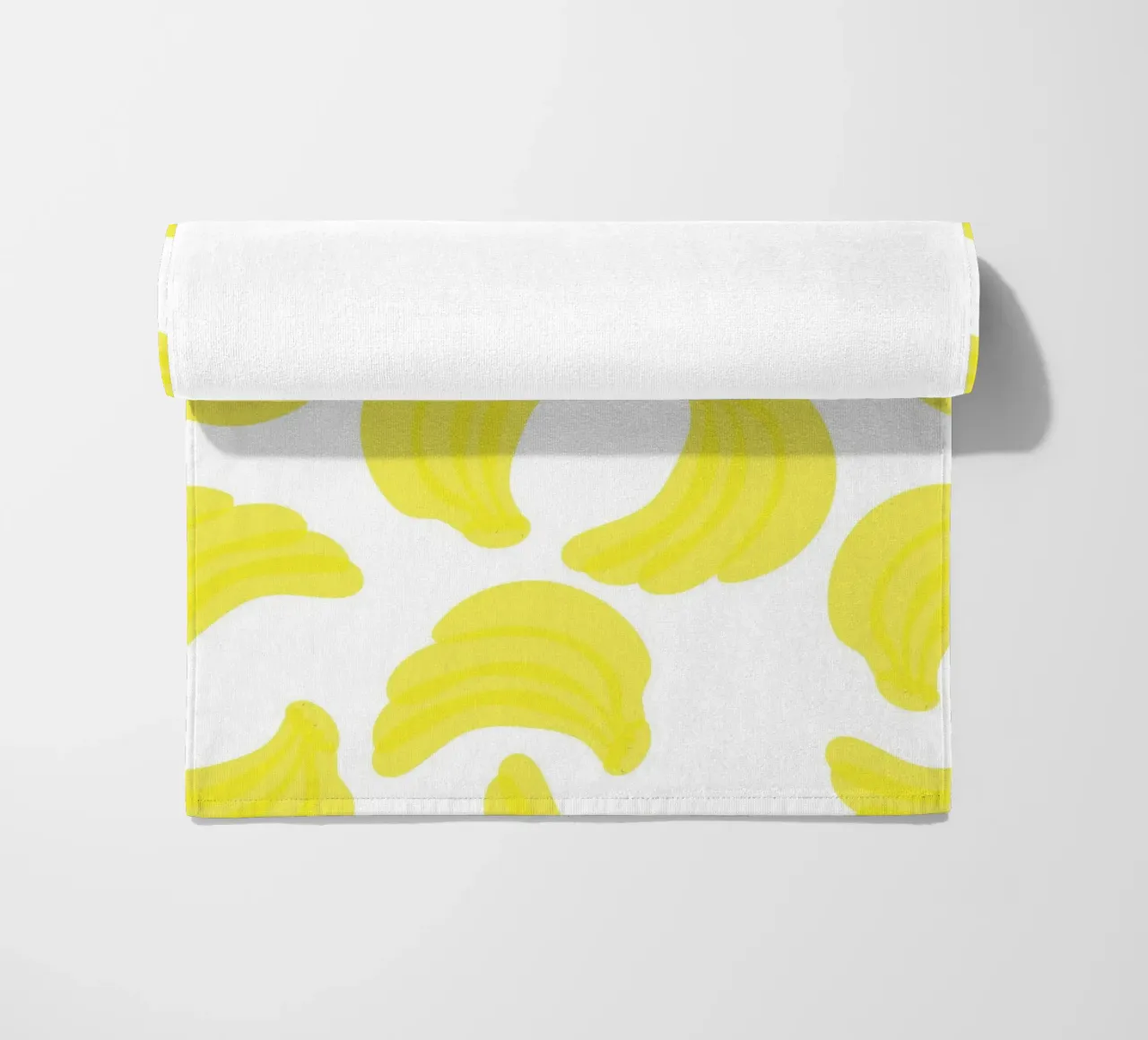 Giallo banana piatto telo mare da Studio Fun Boy