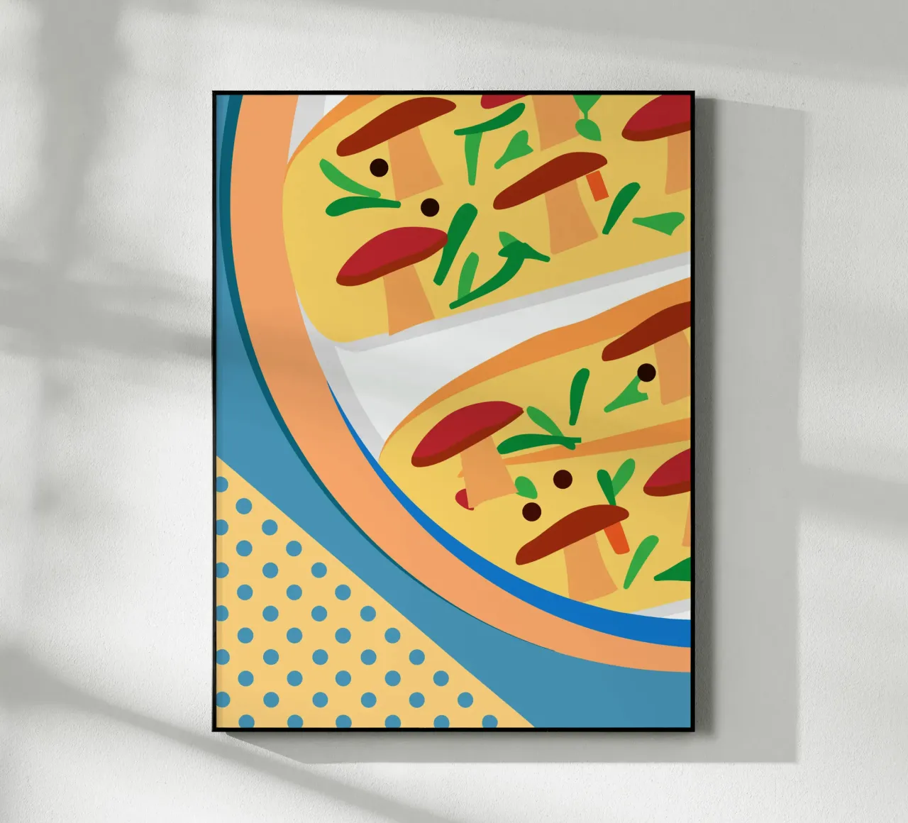 Pizza ai funghi plexiglass da OFFICIAL FRUIT & VEGETABLES