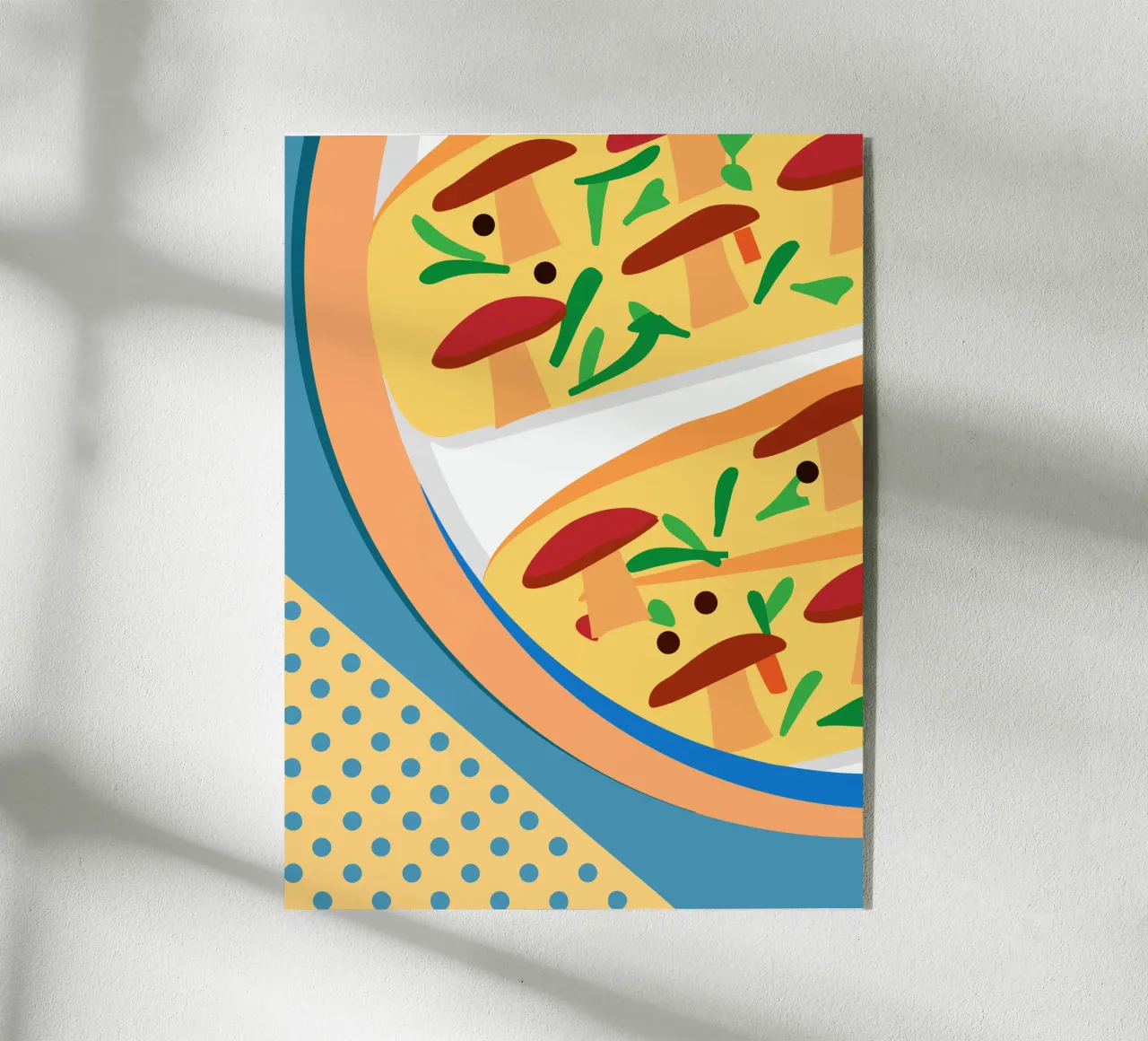 Pizza ai funghi plexiglass da OFFICIAL FRUIT & VEGETABLES