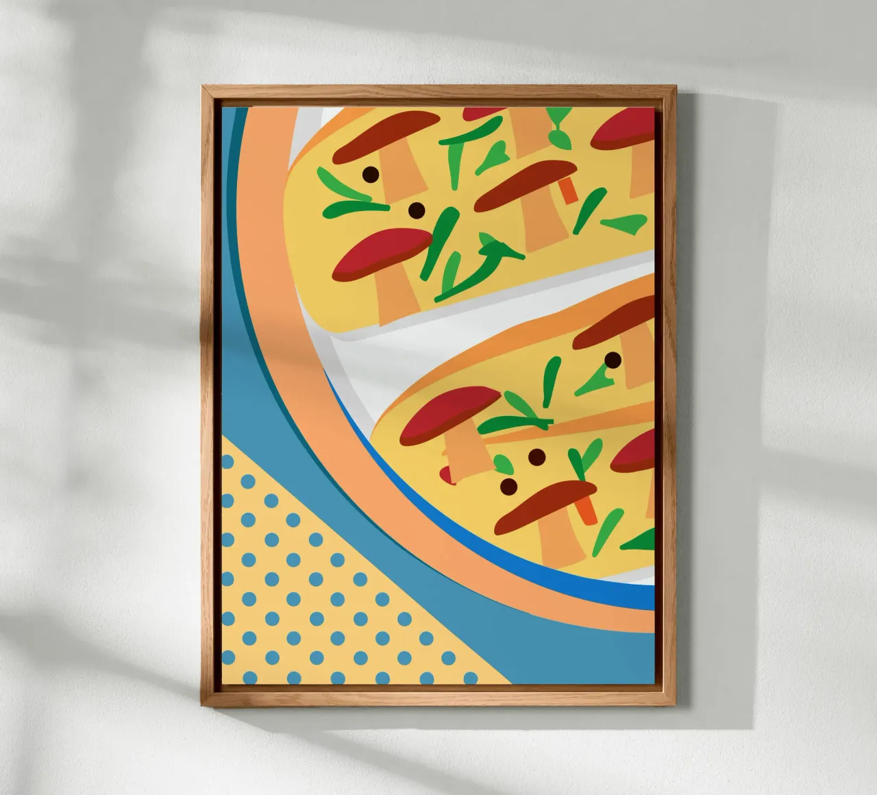Pizza ai funghi alluminio dibond da OFFICIAL FRUIT & VEGETABLES