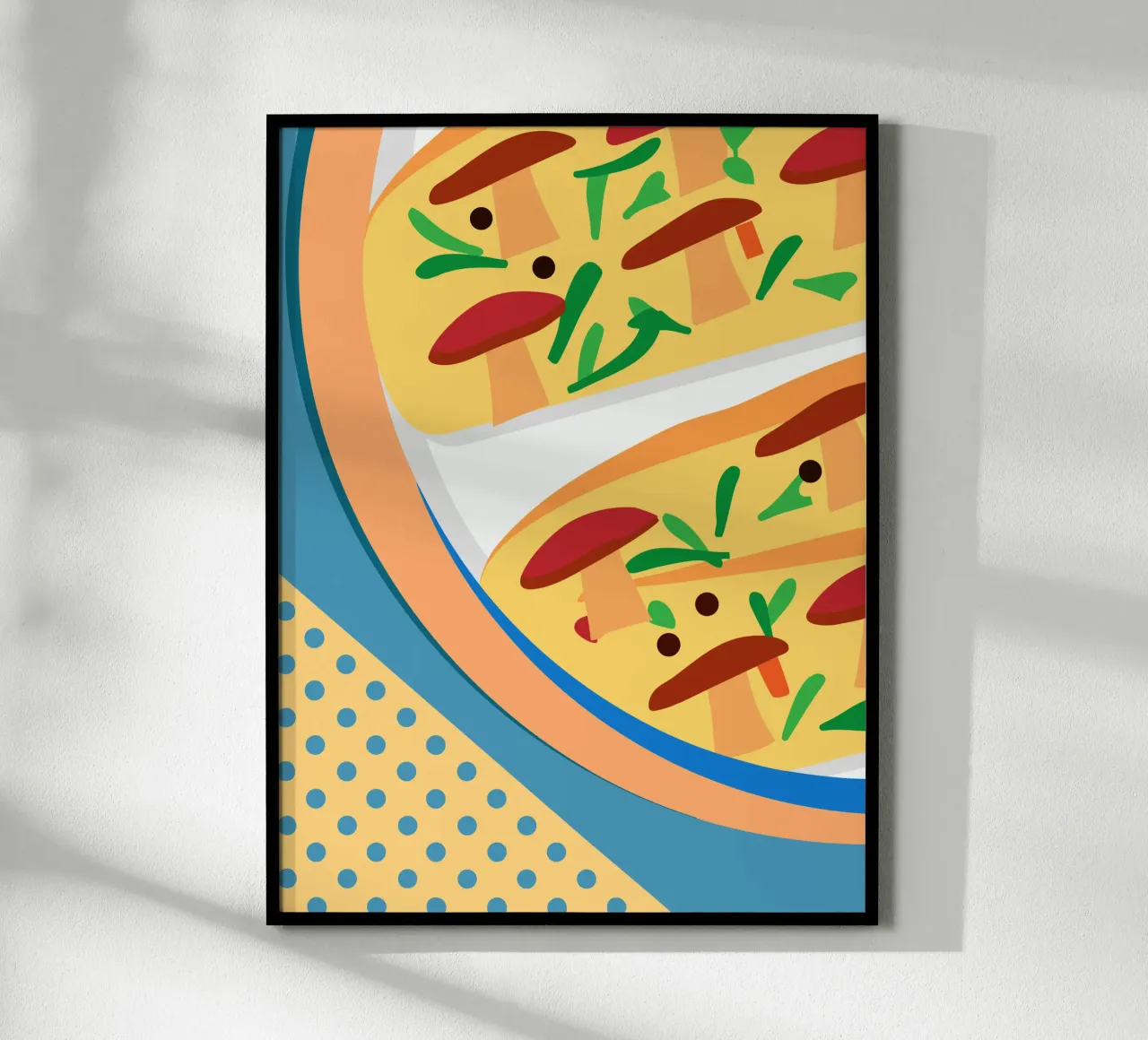Pizza ai funghi carta hahnemühle da OFFICIAL FRUIT & VEGETABLES
