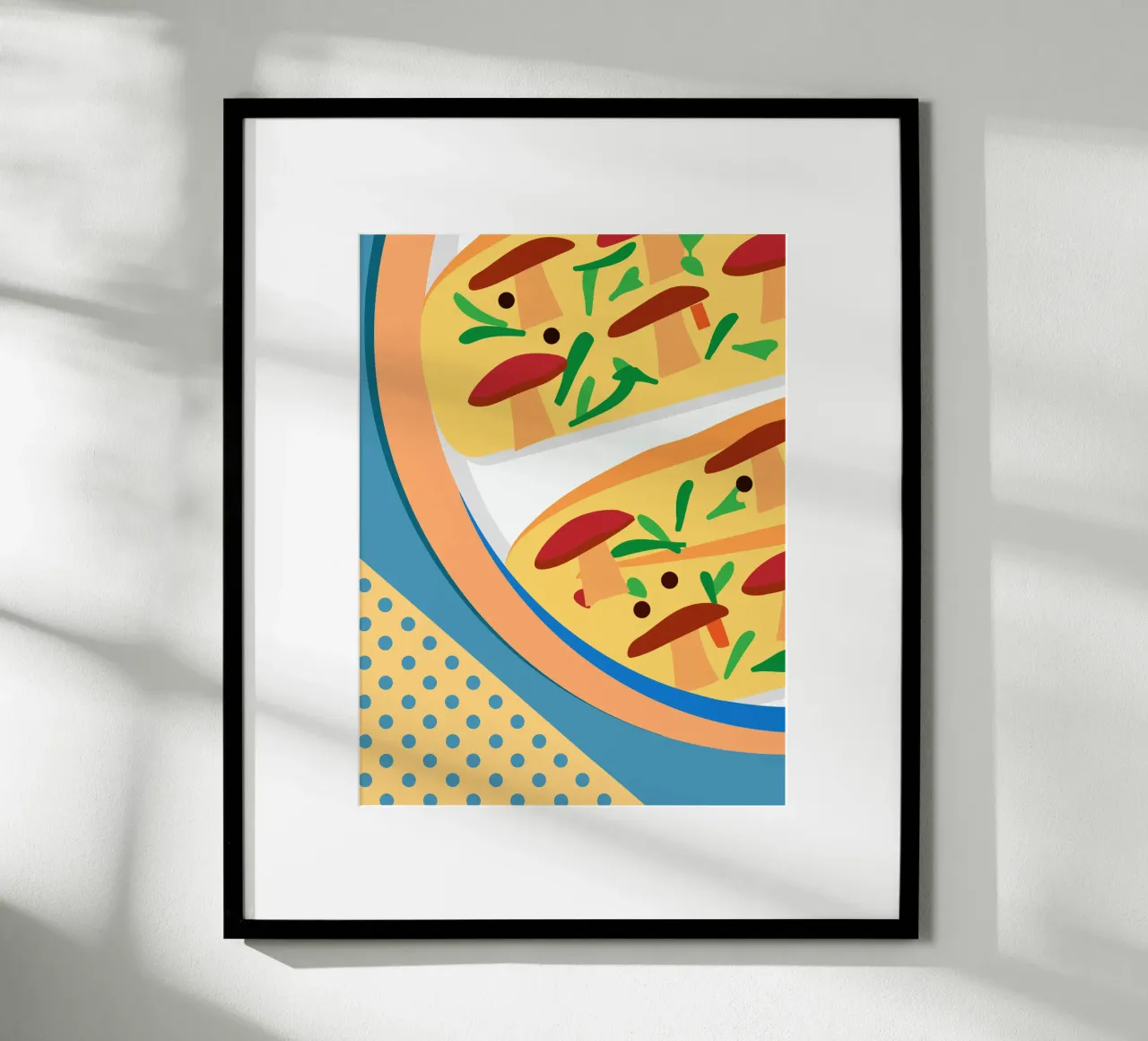 Pizza ai funghi carta hahnemühle da OFFICIAL FRUIT & VEGETABLES