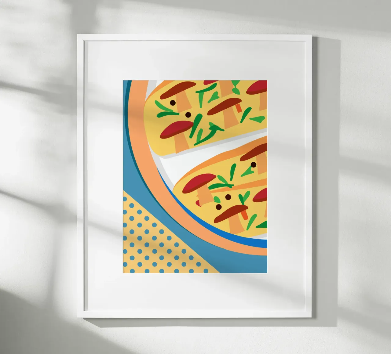 Pizza ai funghi carta hahnemühle da OFFICIAL FRUIT & VEGETABLES